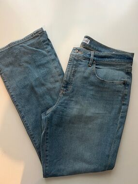 LOFT Medium Blue boot cut size 12  EUC